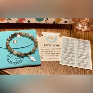 T. Jazelle Bracelet MUSIC NOTE Bracelet NEW in Pouch